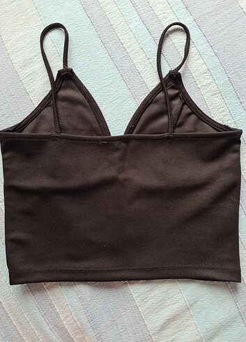 Diğer Siyah askılı crop bluz 