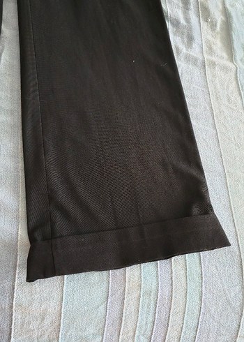 Diğer Düz Kesim Siyah Kadın Kumaş Pantolon