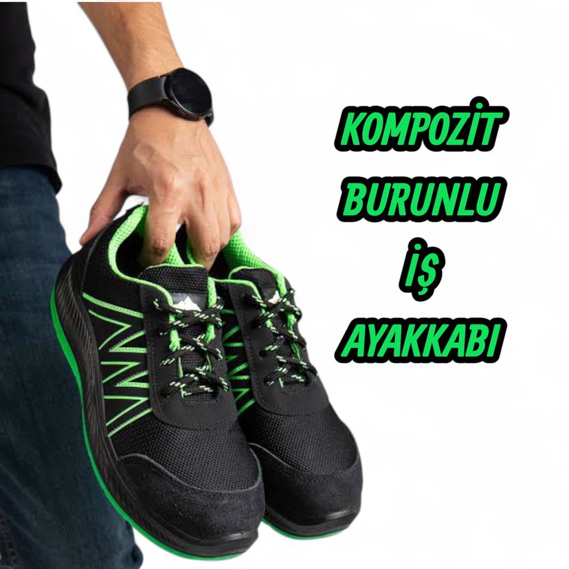Yeşil Bağcıklı Erkek Outdoor Spor Ayakkabı - Görsel 4