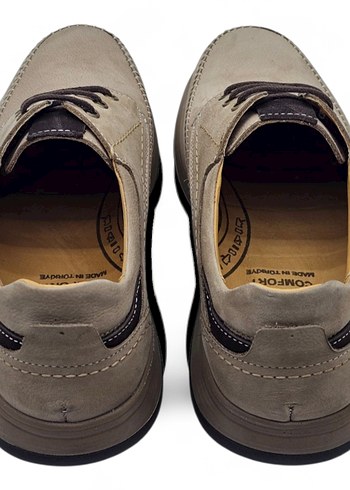 Süet Görünüm Hakiki Deri Erkek Günlük Ayakkabı full ortopedik - Görsel 4