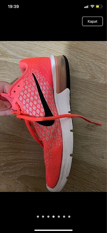 39 Beden pembe Renk Nike AIRMAX spor ayakkabı