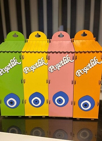 Ahşap poşetlik
