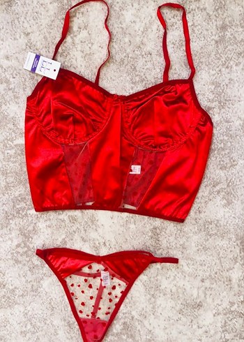 Kırmızı Bralet Takımı - Görsel 3