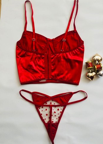 Kırmızı Bralet Takımı - Görsel 2