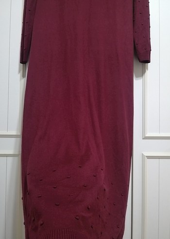 ARMİNE BORDO Elbise tunik - Görsel 3