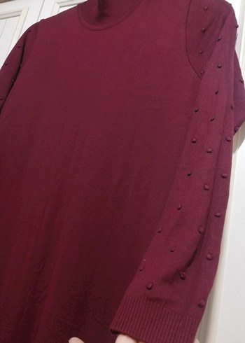 ARMİNE BORDO Elbise tunik - Görsel 2