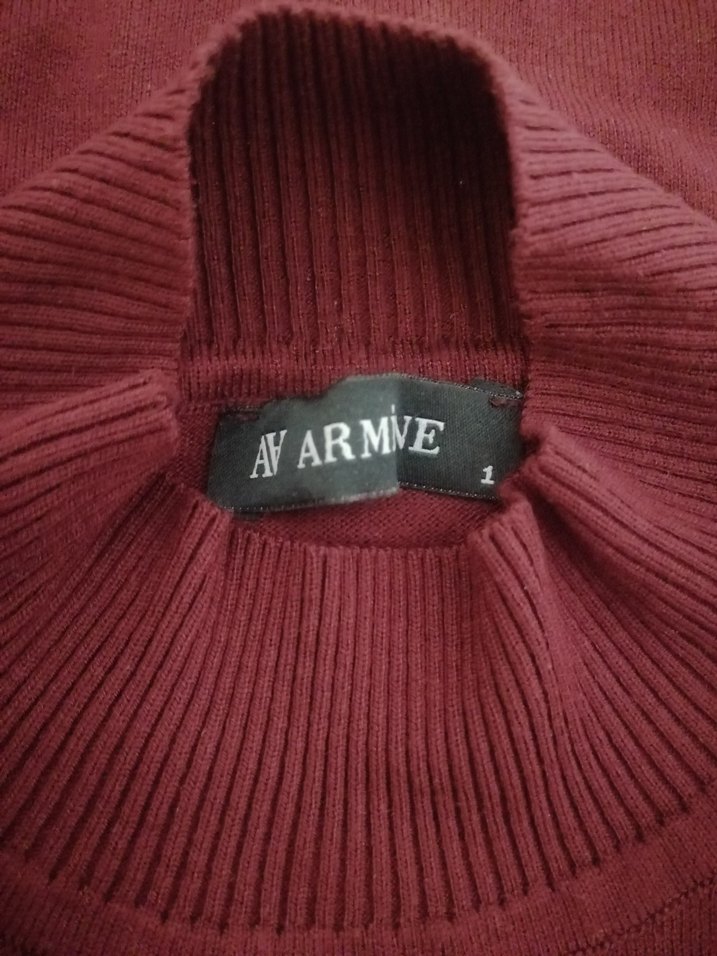 ARMİNE BORDO Elbise tunik - Görsel 4