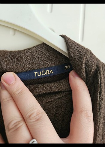 TUĞBA Kahverengi Kemerli Uzun Elbise - Görsel 4