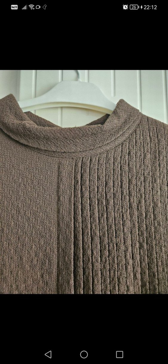 TUĞBA Kahverengi Kemerli Uzun Elbise - Görsel 3