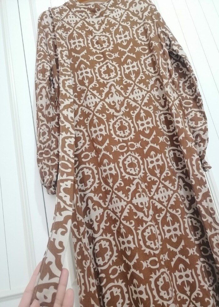 Tesettür viskon rahat elbise - Görsel 2