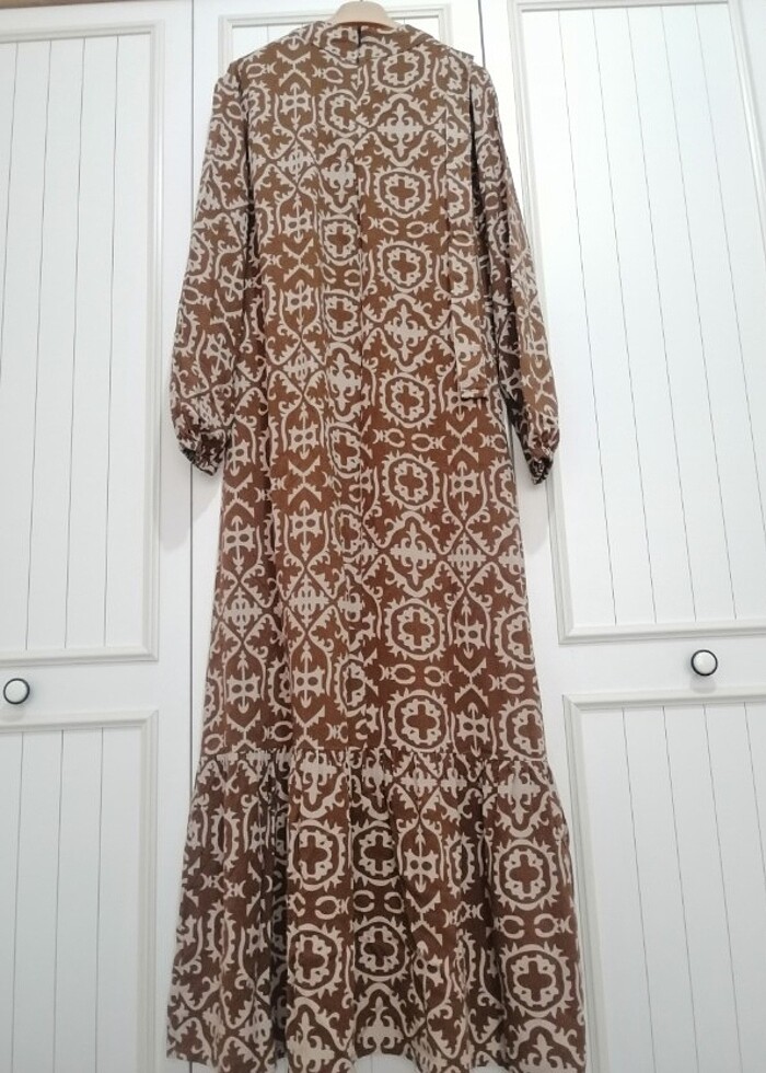 Tesettür viskon rahat elbise - Görsel 3