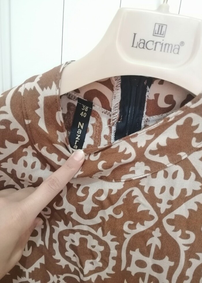 Tesettür viskon rahat elbise - Görsel 5