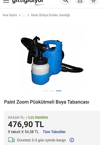Boya tabancası ve seti