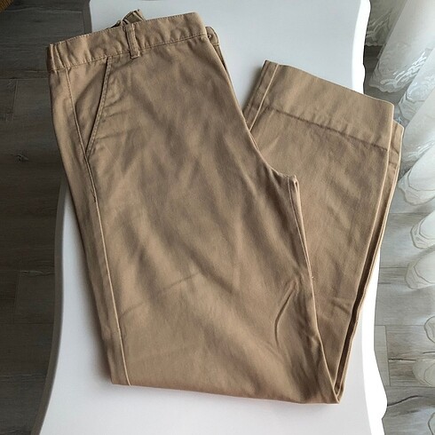 lcw keten kanvas kumas okul pantolon