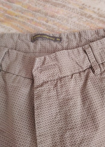 42 Beden Bej Erkek Pamuklu Rahat Kesim Şort