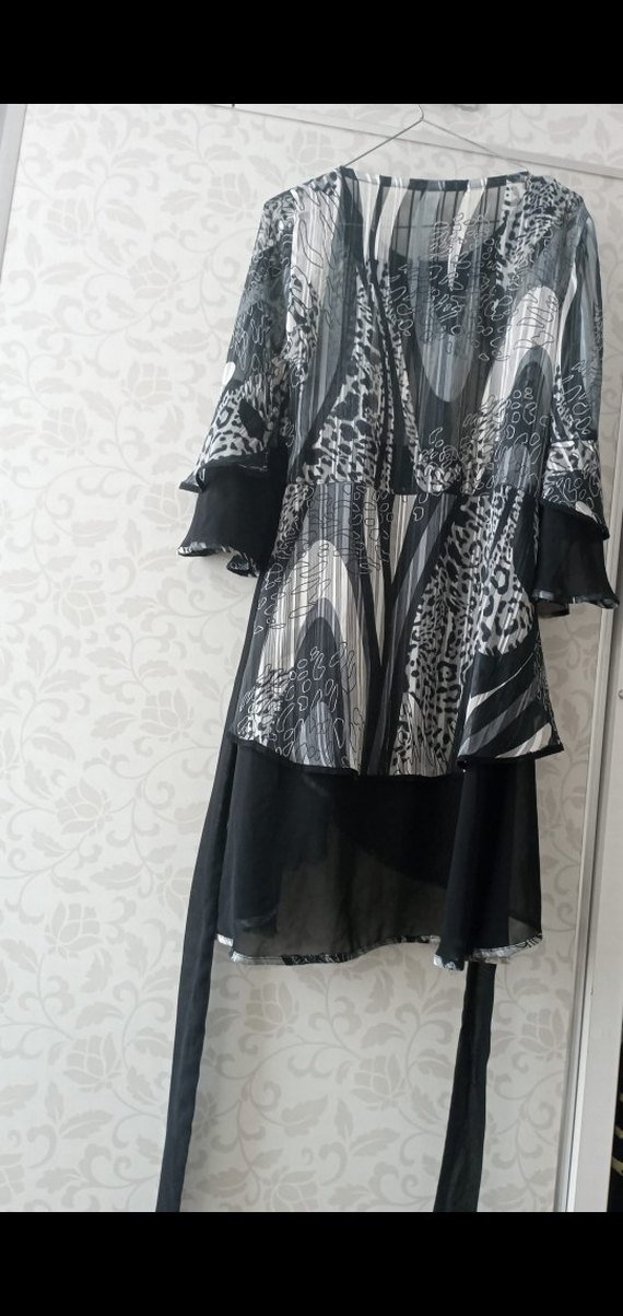 Siyah Gri Desenli tunik - Görsel 2