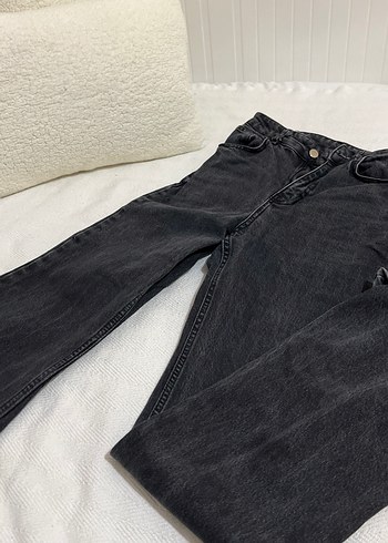 xs Beden Siyah renk yüksek bel Kadın bol paça Pantolon