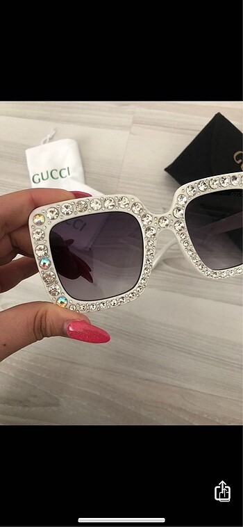 Gucci beyaz gözlük orijinal