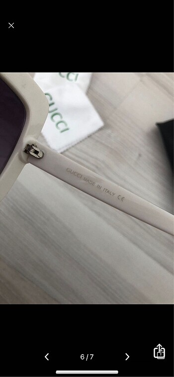  Beden beyaz Renk Gucci beyaz gözlük orijinal