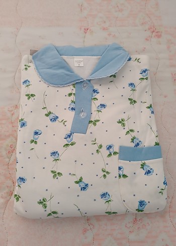 Diğer Diger Mavi Çiçekli Uzun Kollu Pijama