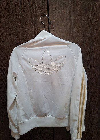 Adidas Beyaz Adidas Kadın Fermuarlı Ceket