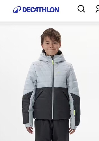 decathlon sıcak tutan ve su geçirmez çocuk şişme montu