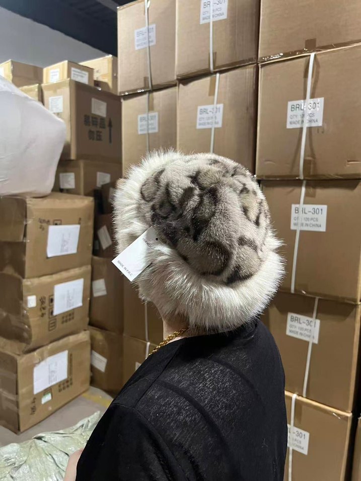 Kürk Kadın Sokak Stili Şapka - Görsel 2