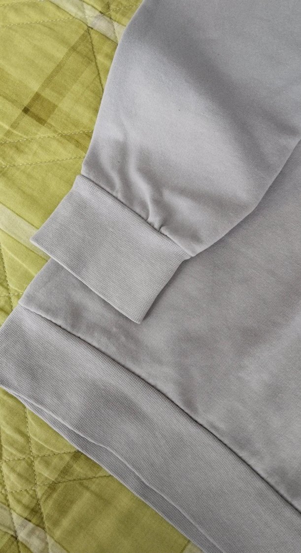 Gri Baskılı Uzun Kollu Sweatshirt - Görsel 2