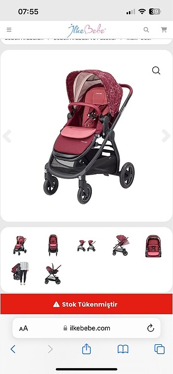 Maxi cosi adorra bebek arabası