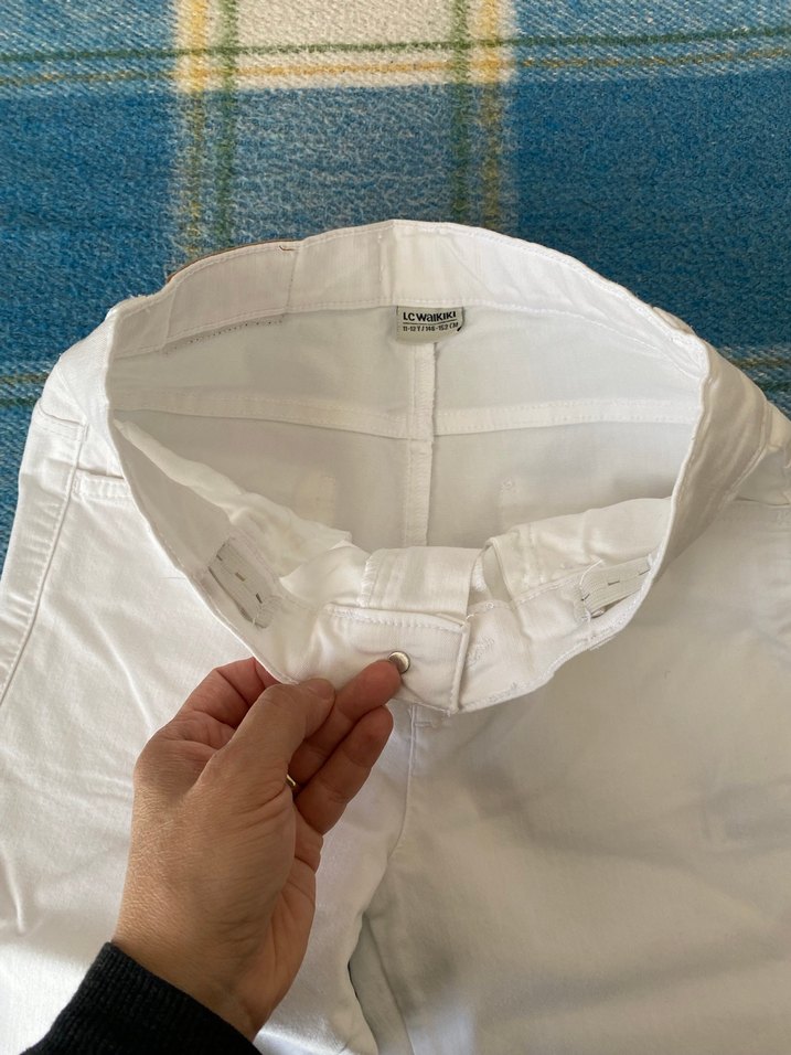 Beyaz Erkek Çocuk Denim Pantolon - Görsel 3