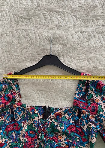 Çiçek Desenli Bohem Mini Elbise - Görsel 9