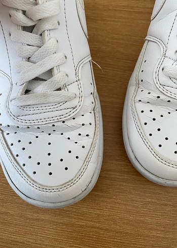 Orijinal Beyaz Bağcıklı Kadın Spor Ayakkabı - Görsel 2