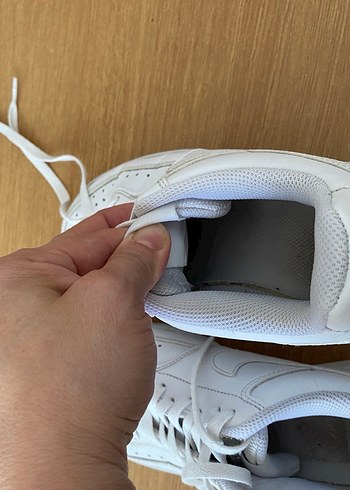 Orijinal Beyaz Bağcıklı Kadın Spor Ayakkabı - Görsel 7