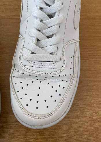 Orijinal Beyaz Bağcıklı Kadın Spor Ayakkabı - Görsel 3