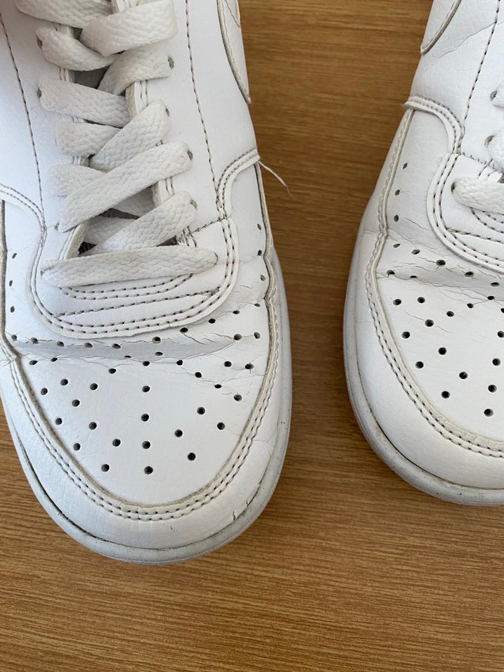 Orijinal Beyaz Bağcıklı Kadın Spor Ayakkabı - Görsel 2