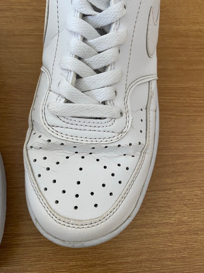 Orijinal Beyaz Bağcıklı Kadın Spor Ayakkabı - Görsel 3