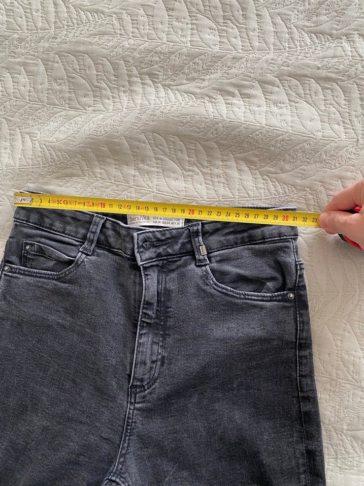 Gri  Kadın Skinny Jean - Görsel 3