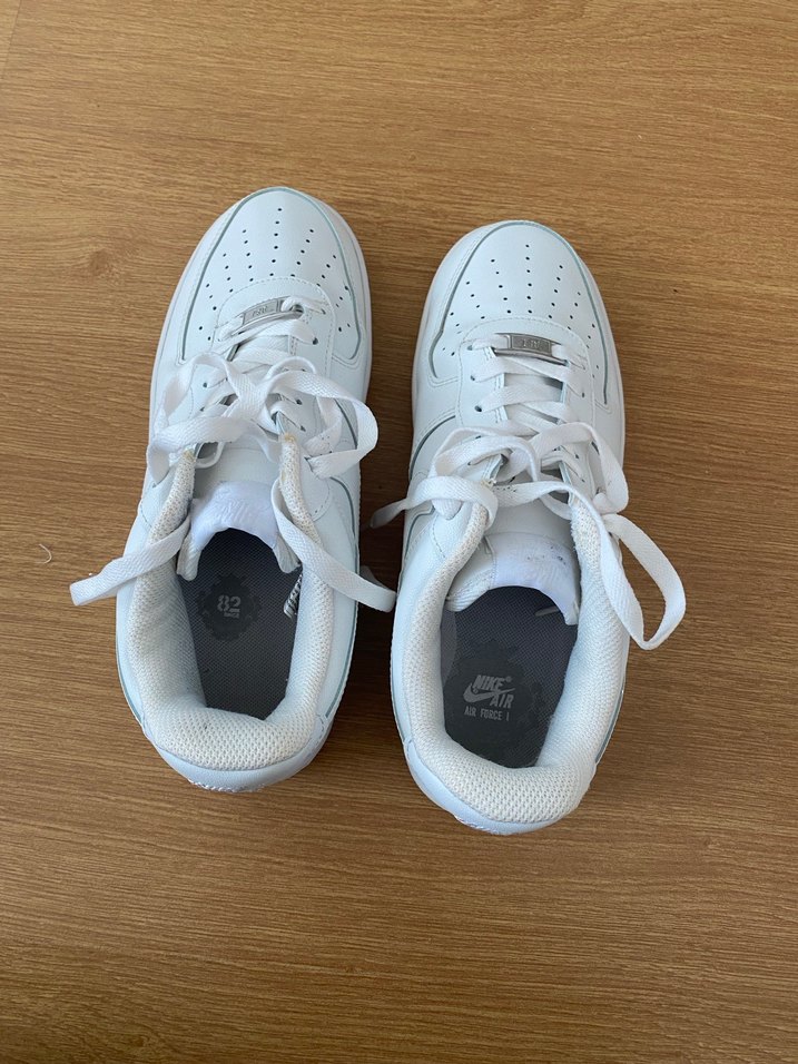 Beyaz Bağcıklı Kadın Spor Ayakkabı - Görsel 2