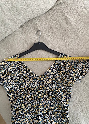 Çiçek Desenli Mini V Yakalı Kadın ikili takım - Görsel 7
