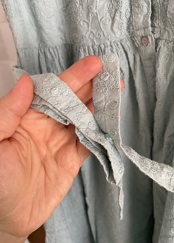 Kolsuz Midi Keten Elbise, Bohem Stil - Görsel 9