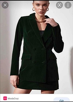 Trendyol blazer ceket yeşil 