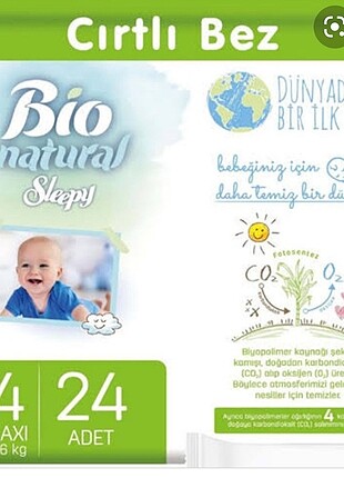 Sleepy bio natural bebek bezi 24 lu