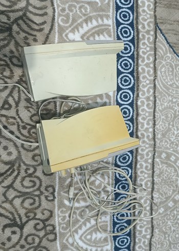 Beyaz-Gri Müzik Sistemi Hoparlörleri - Görsel 2