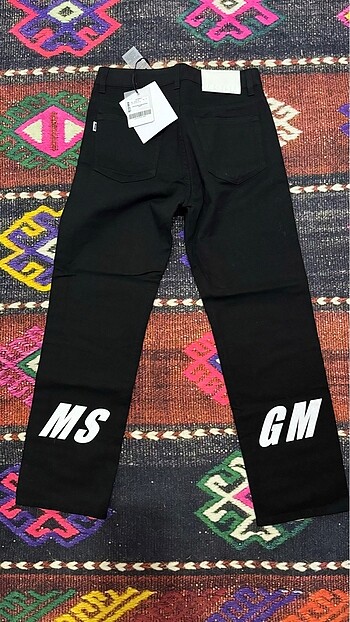 MSGM baskılı jean y2k beymen