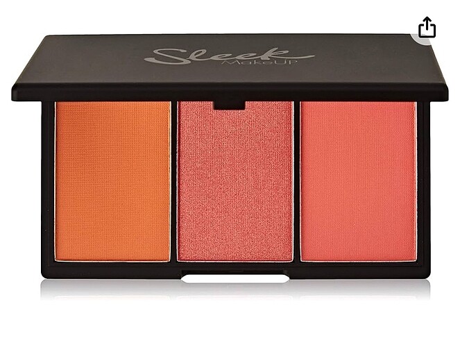 Diğer Sleek allık paleti parlak simli nar çiçeği turuncu nars muadil