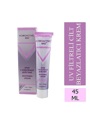 ACHROACTIVE MAX UV FILTRELI CILT BEYAZLATICI KREM 45 ML