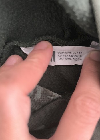 5 Yaş Beden haki Renk Mng kazak H&M sweatshirt