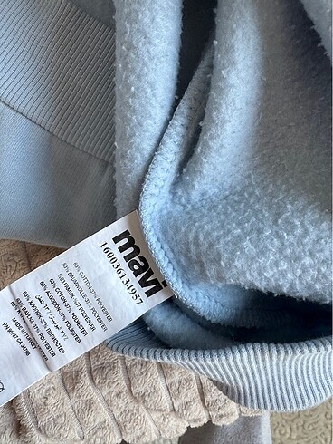 m Beden mavi Renk Orjinal mavi sweatshirt