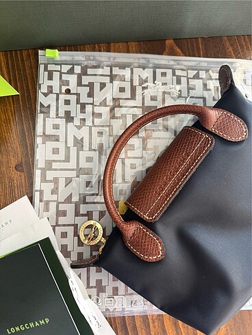  Beden siyah Renk Longchamp orjinal xs çanta