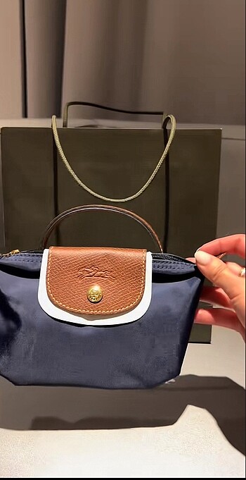 Orijinal Longchamp mini çanta